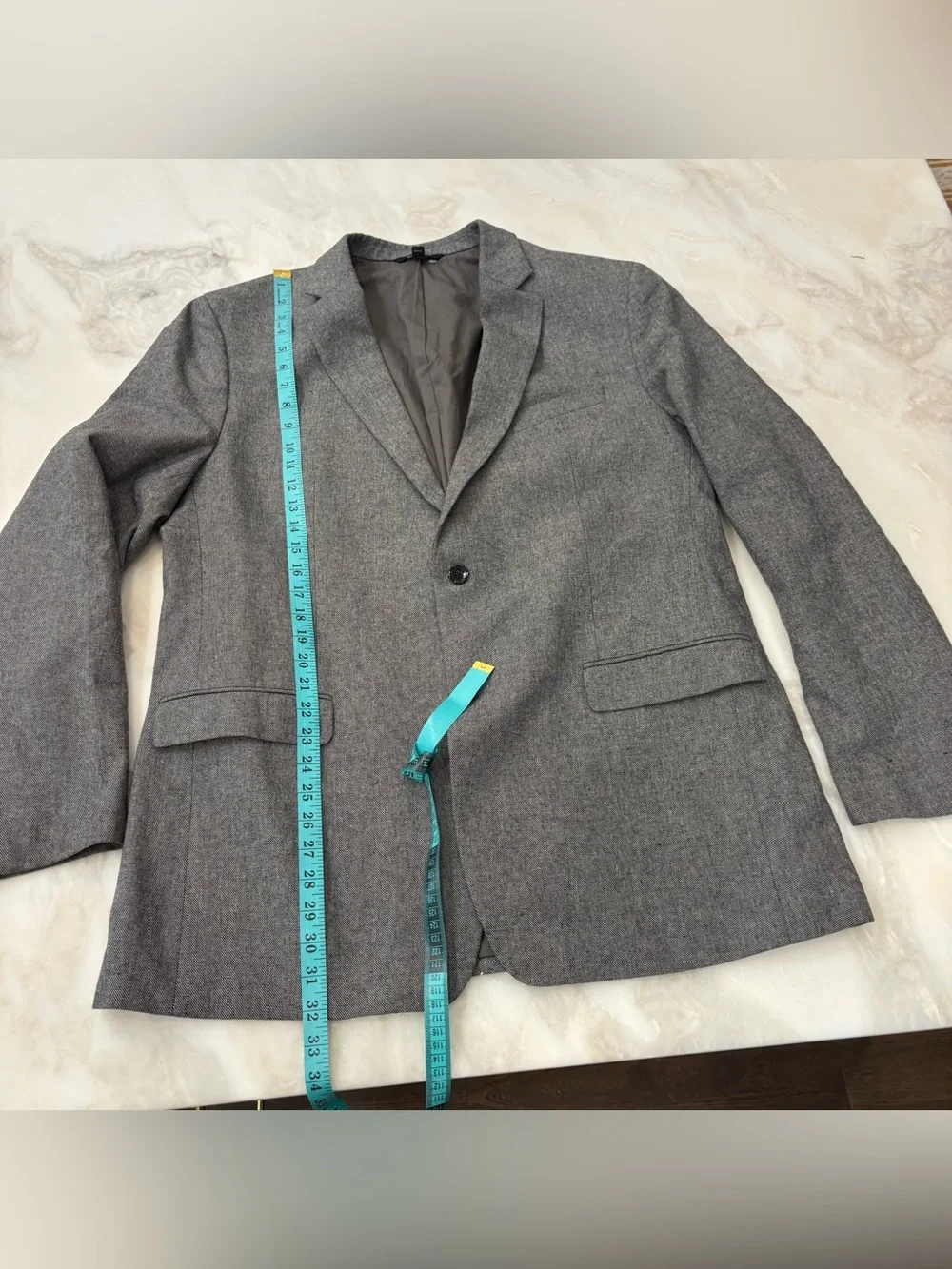 Banana Republic Men’s Standard Fit Sport Coat Blazer Jacket Size 46L Gray
